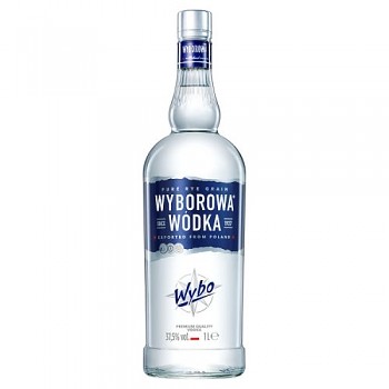 WYBOROWA VODKA 37,5% 1l (hola lahev)