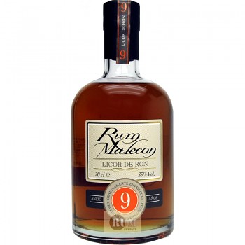 MALECON  9Y LICOR DE RON 35% 0,7l (hola)