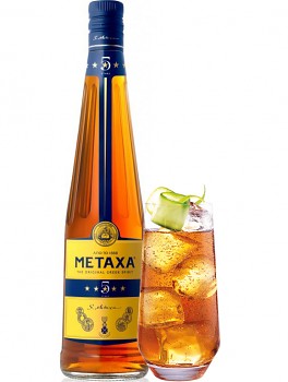 METAXA  5* 38% 0,7l + SKLO (kazeta)