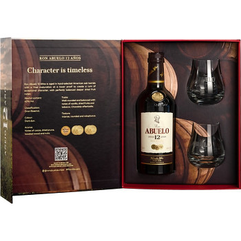 ABUELO ANEJO 12Y + SKLO 40% 0,7l(kazeta)
