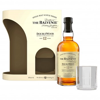 BALVENIE 12Y DOUBLE WOOD + sklo 40% 0,7